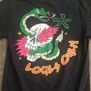 A. Lab Locals Only Psychedelic Tee Shirt Small Euc